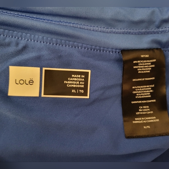 Lole Blue Pleated Women's Skort, Size XL - Picture 4 of 4